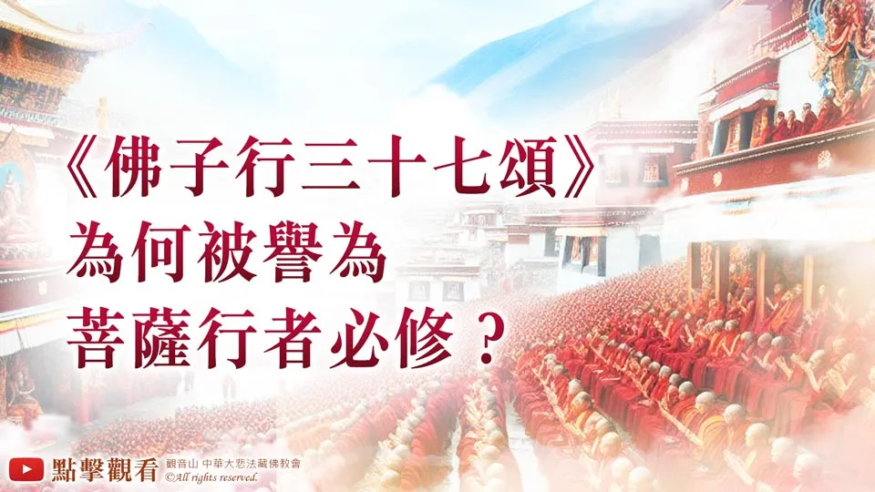 龍德上師開示：《佛子行三十七頌》為何被譽為菩薩行者必修？