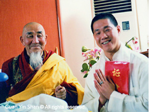 The Greatest Living Buddha, Geshe Jiamuyang Tubudan from the Yonghe Temple in Beijing